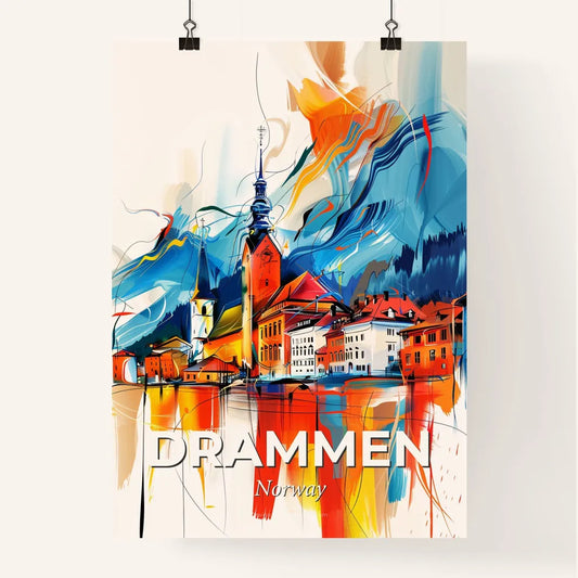 Vibrant Drammen, Norway Poster
