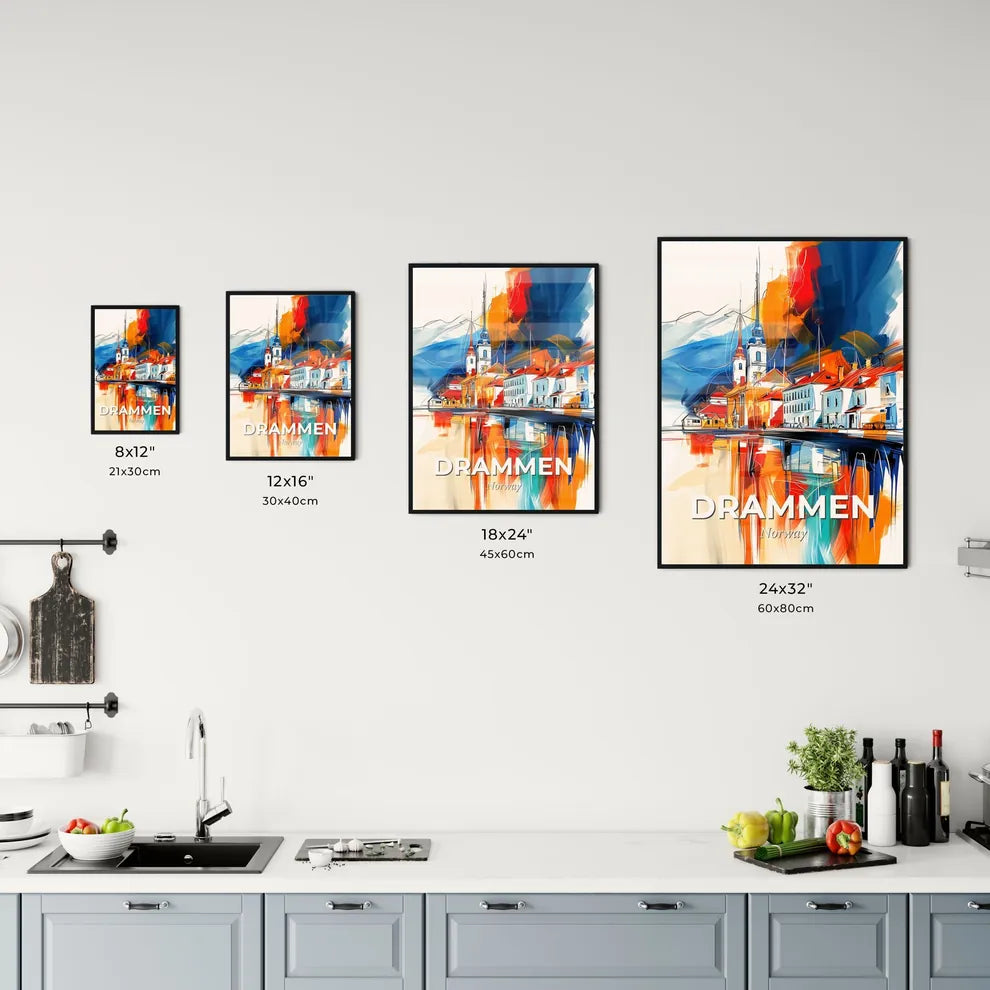 Vibrant Drammen, Norway Kitchen Art