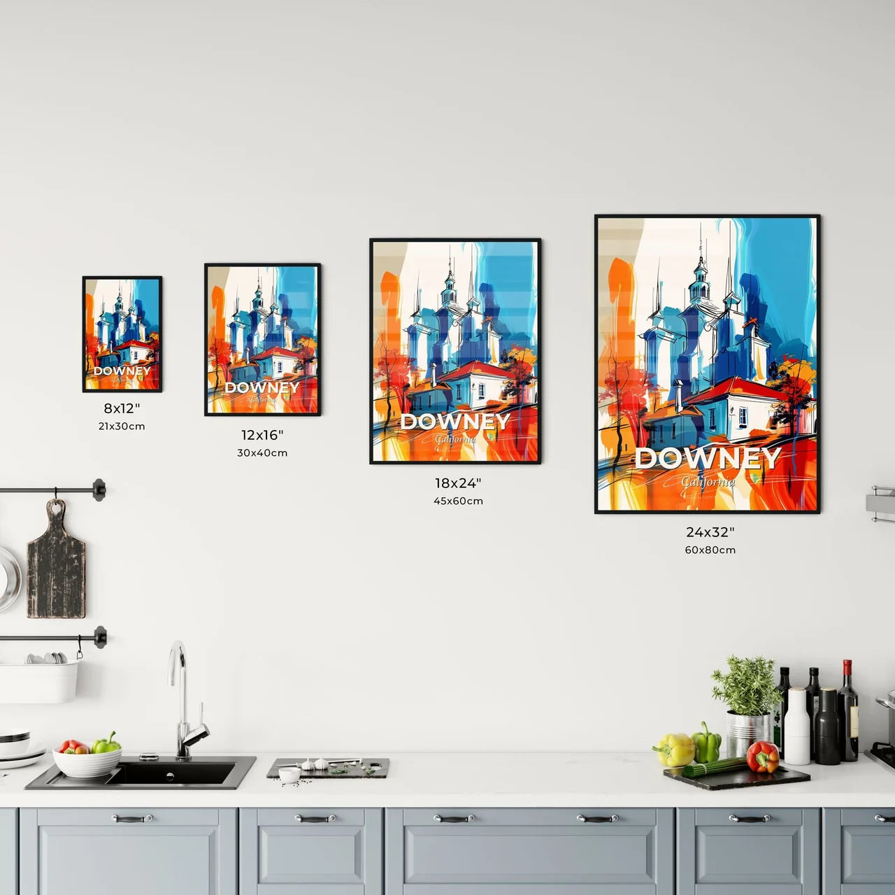Vibrant Downey, California Kitchen Art