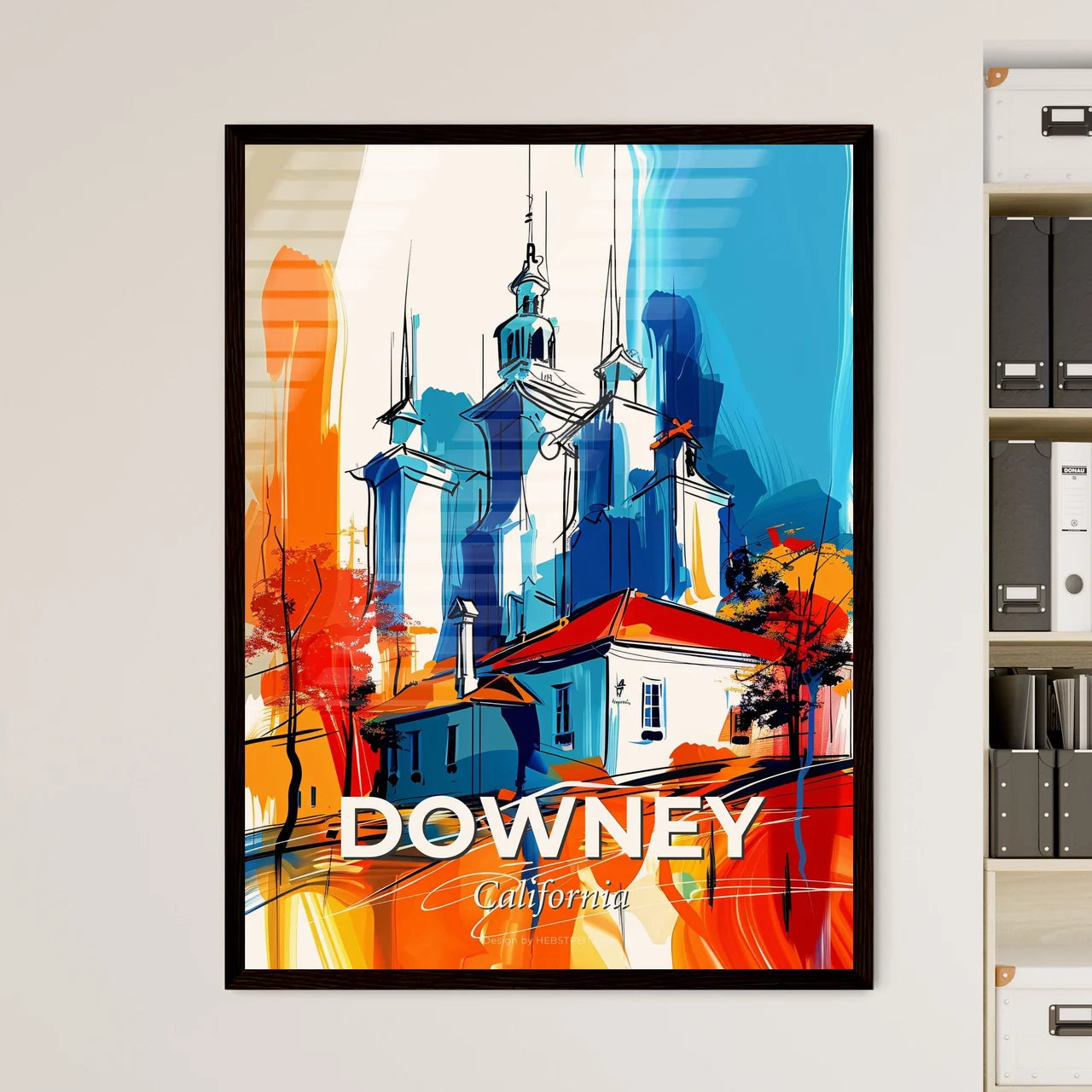 Vibrant Downey, California Art Print