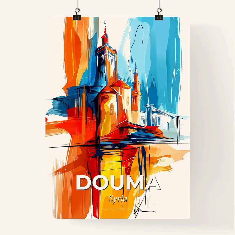 Vibrant Douma, Syria Poster