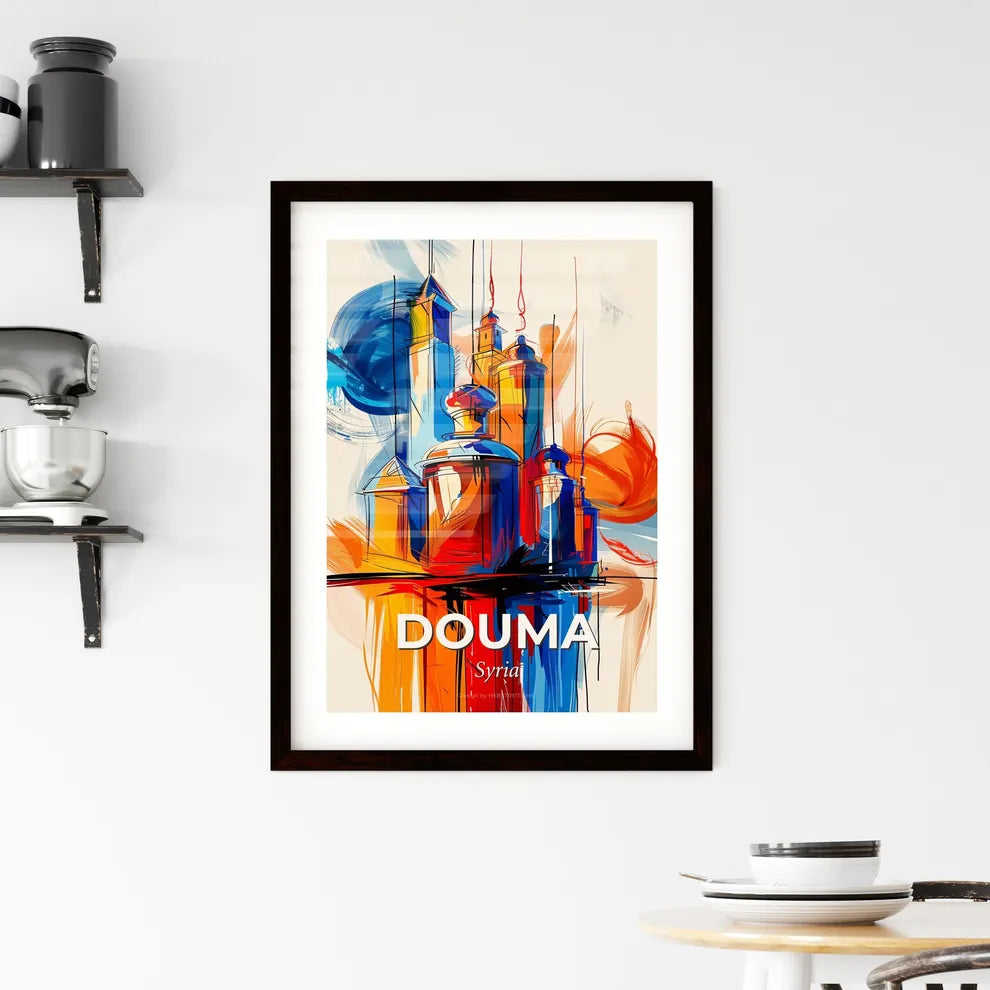 Vibrant Douma, Syria Framed Print