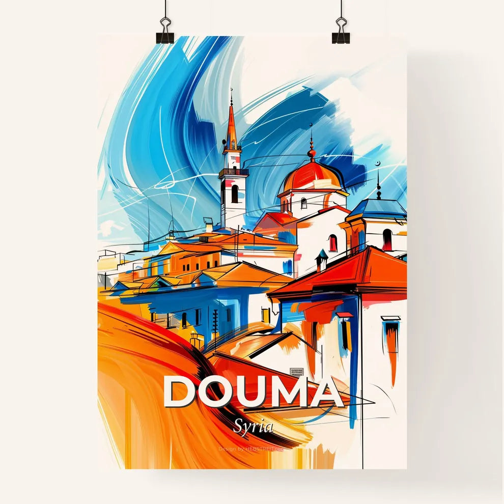 Vibrant Douma, Syria Poster