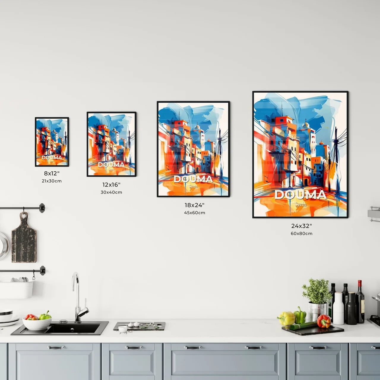 Vibrant Douma, Syria Kitchen Art