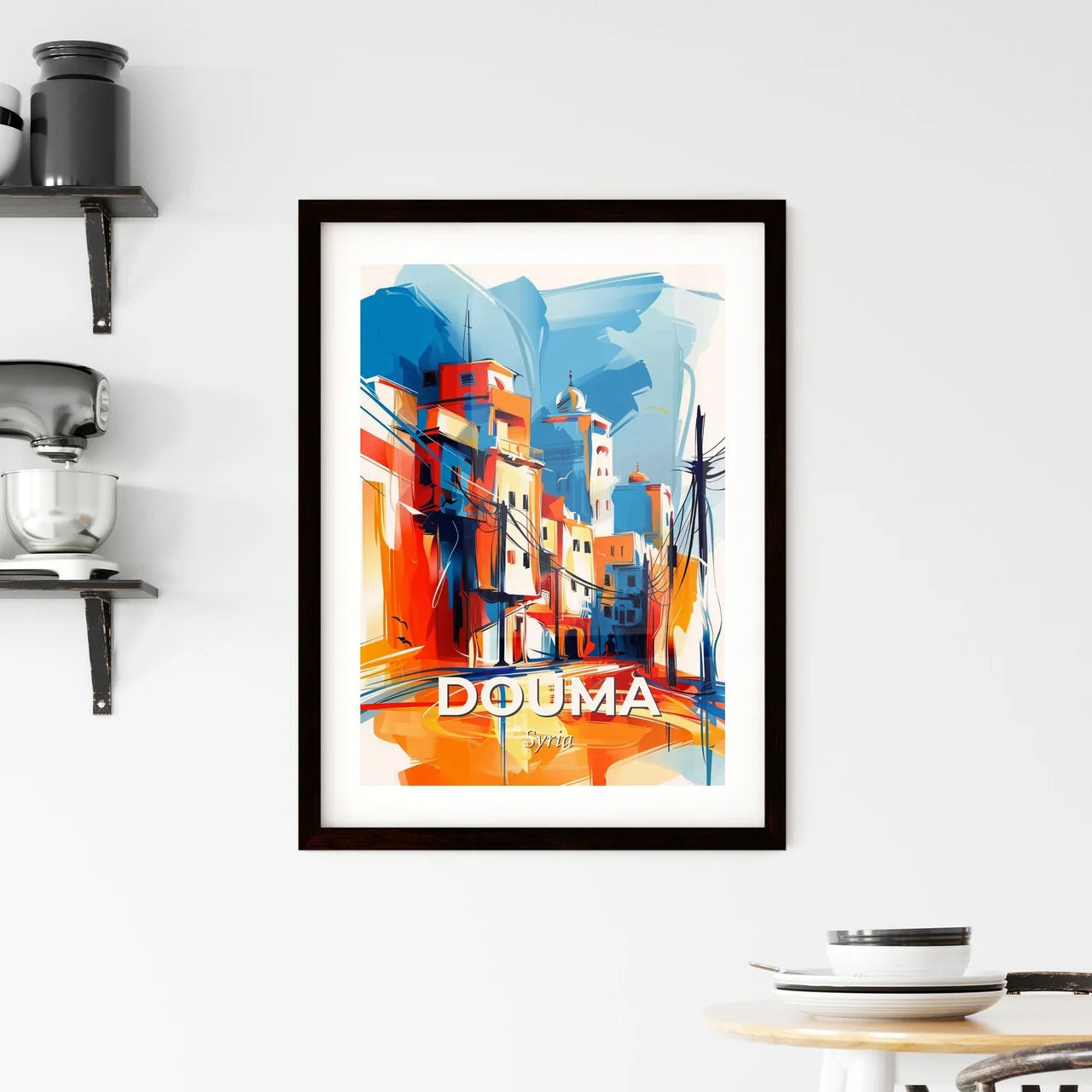 Vibrant Douma, Syria Framed Print