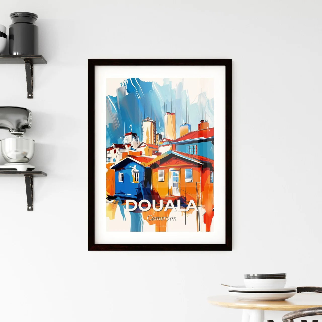 Vibrant Douala, Cameroon Framed Print