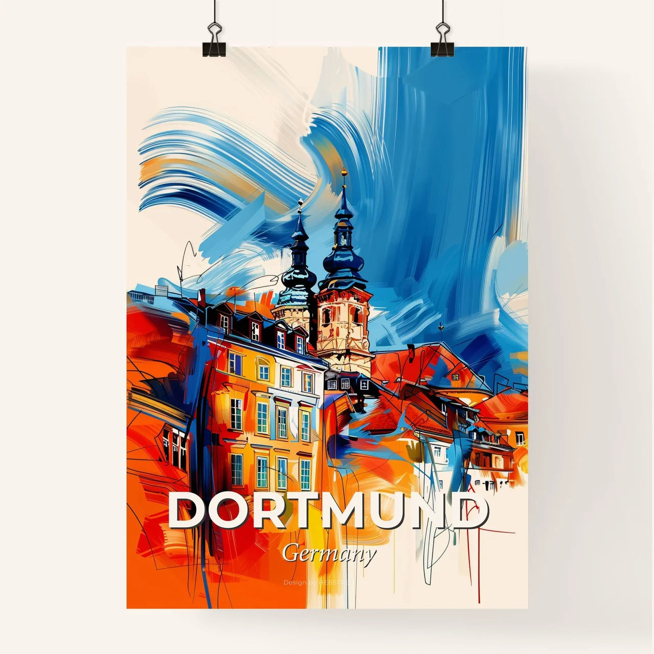 Vibrant Dortmund, Germany Poster