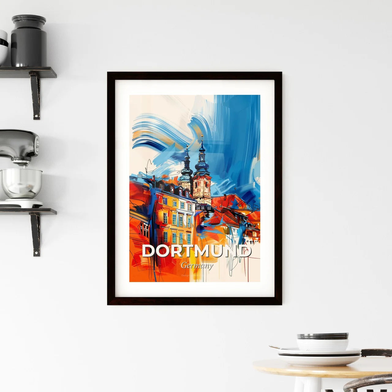 Vibrant Dortmund, Germany Framed Print