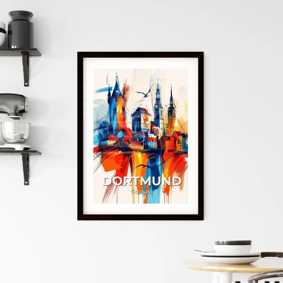 Vibrant Dortmund, Germany Framed Print