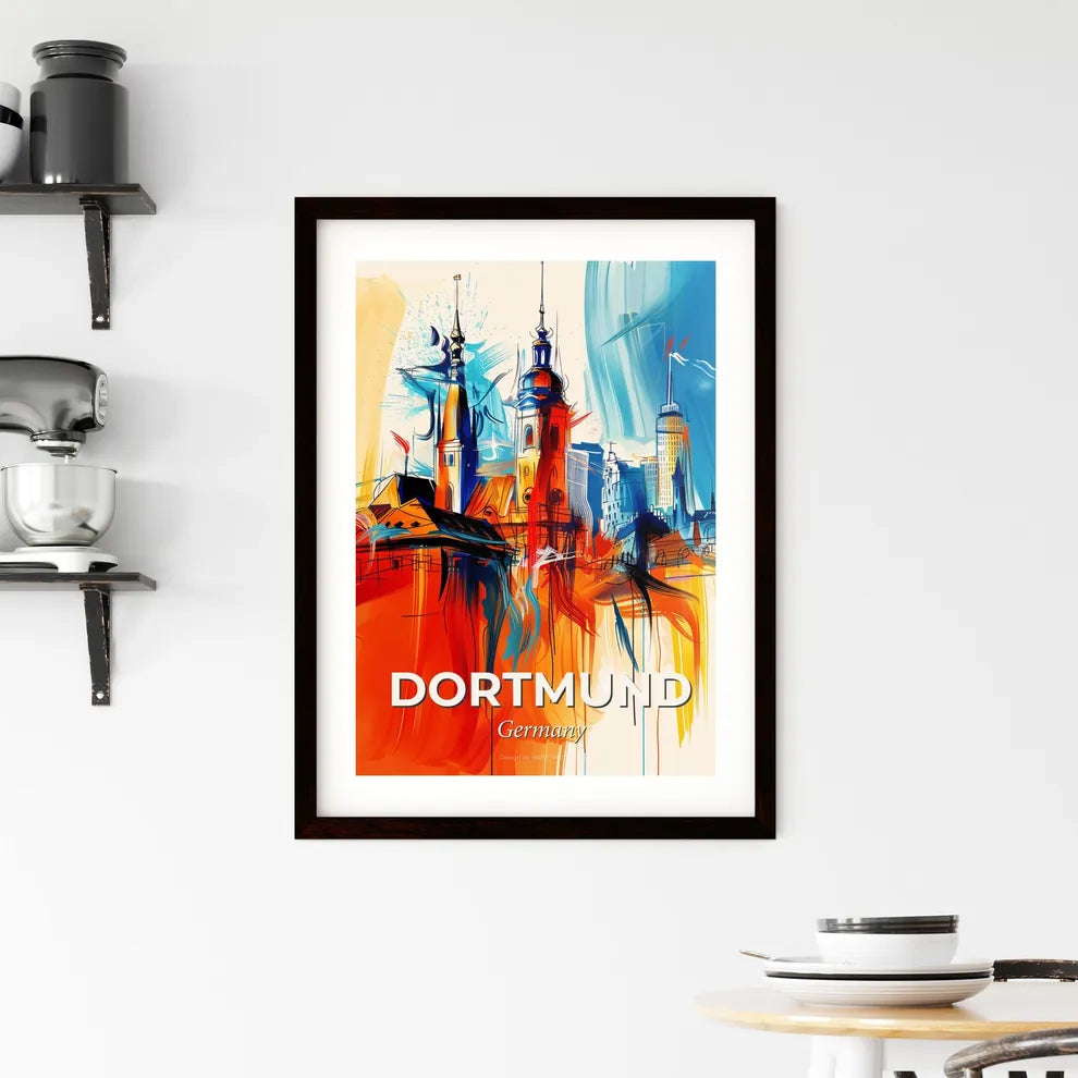 Vibrant Dortmund, Germany Framed Print
