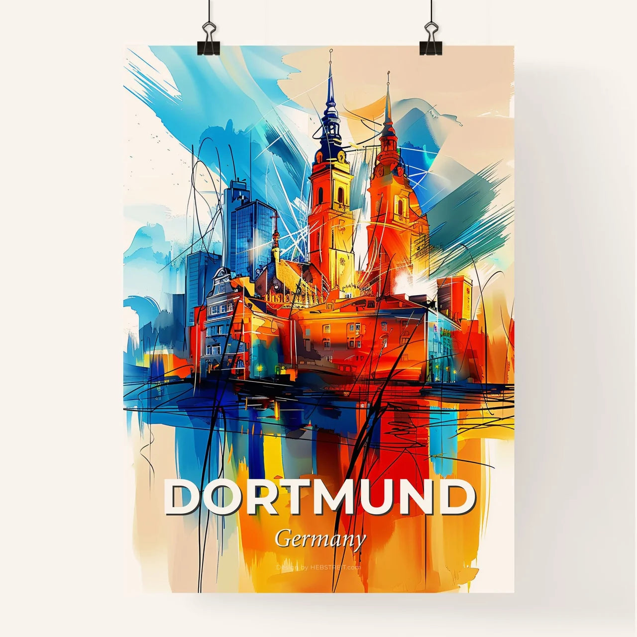 Vibrant Dortmund, Germany Poster