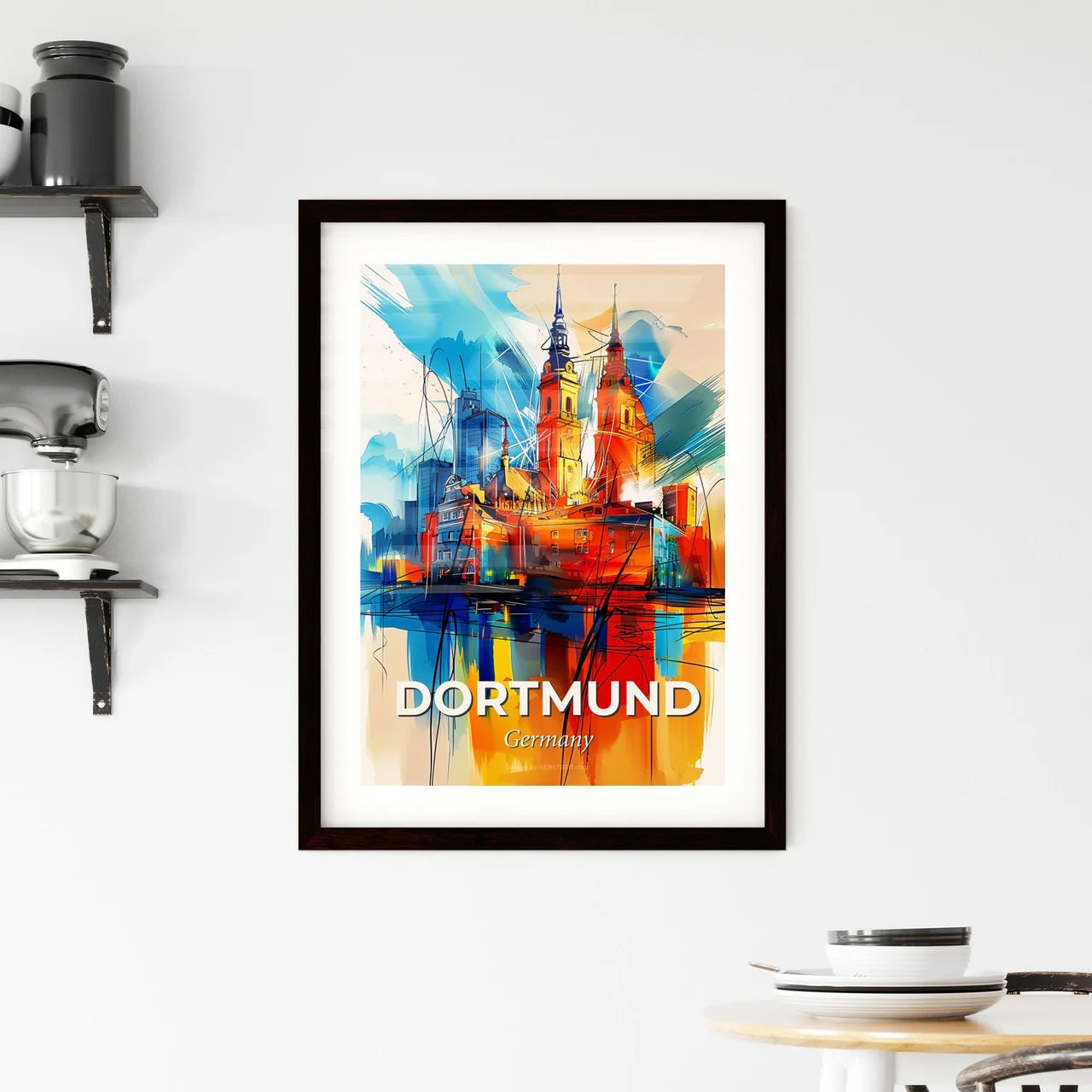 Vibrant Dortmund, Germany Framed Print