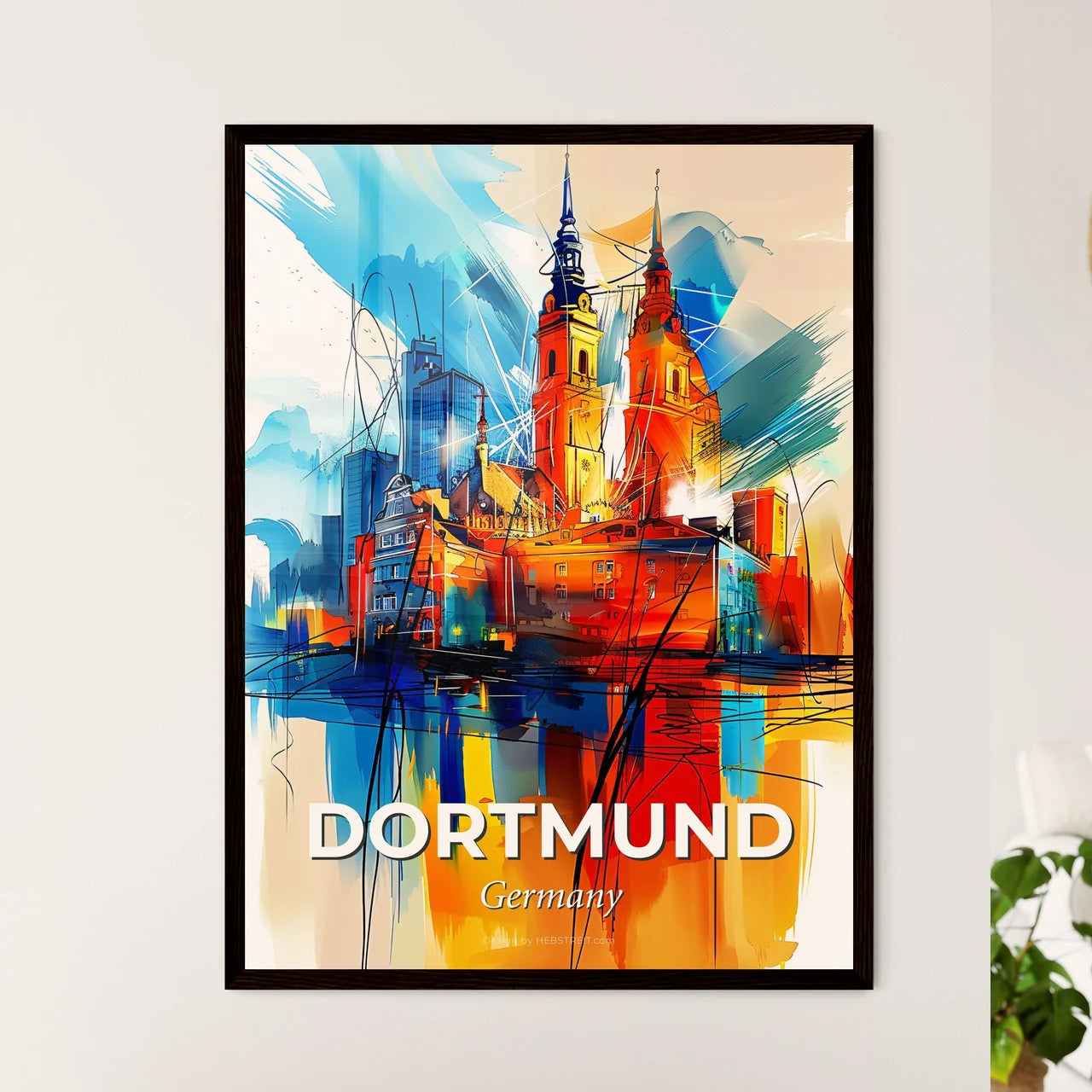 Vibrant Dortmund, Germany Art Print