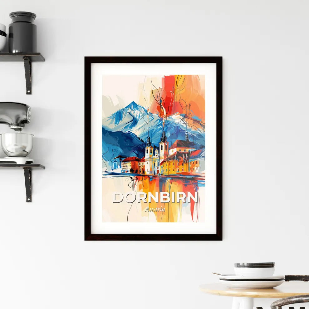 Vibrant Dornbirn, Austria Framed Print