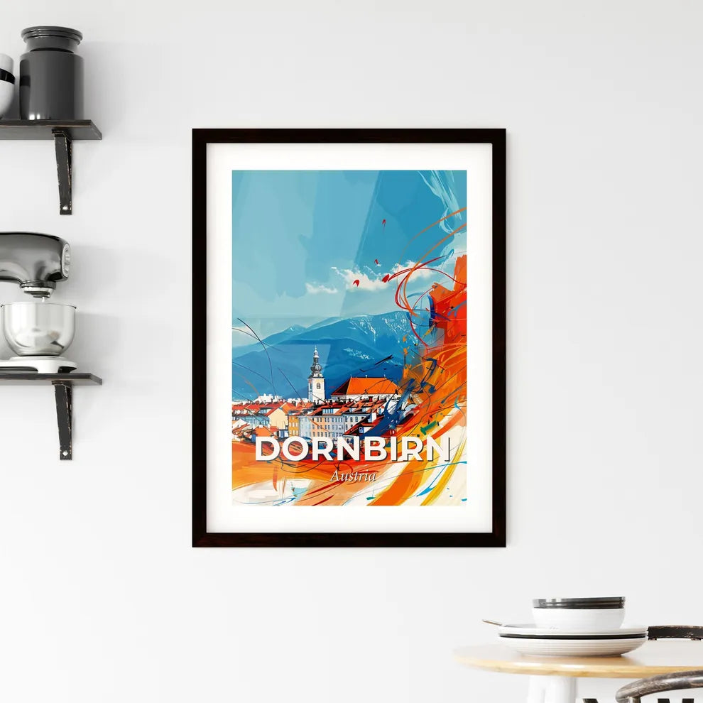 Vibrant Dornbirn, Austria Framed Print