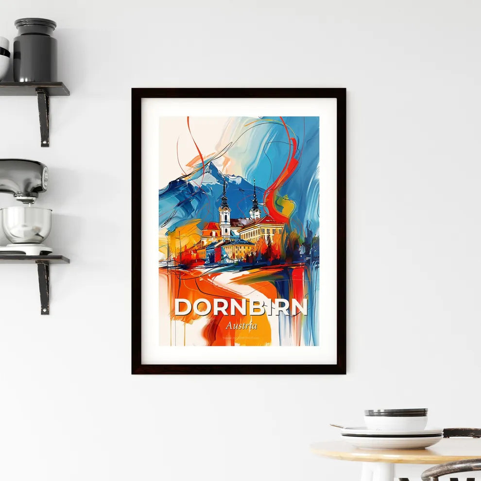 Vibrant Dornbirn, Austria Framed Print