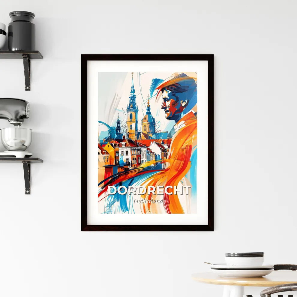 Vibrant Dordrecht, Netherlands Framed Print