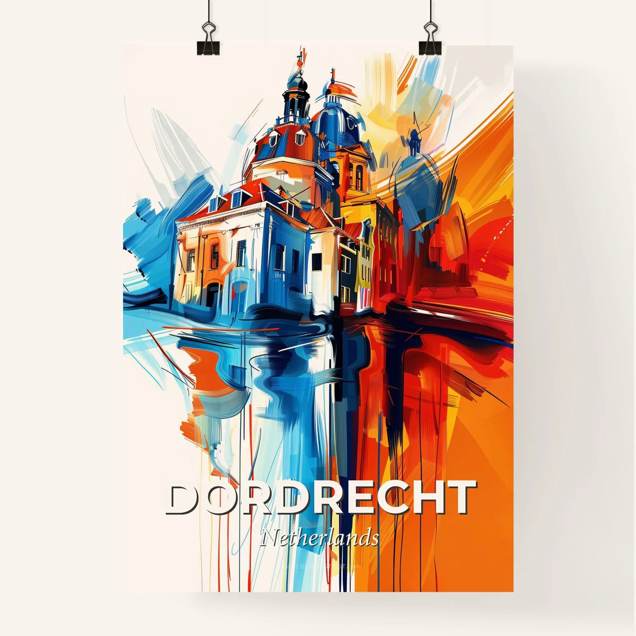 Vibrant Dordrecht, Netherlands Poster