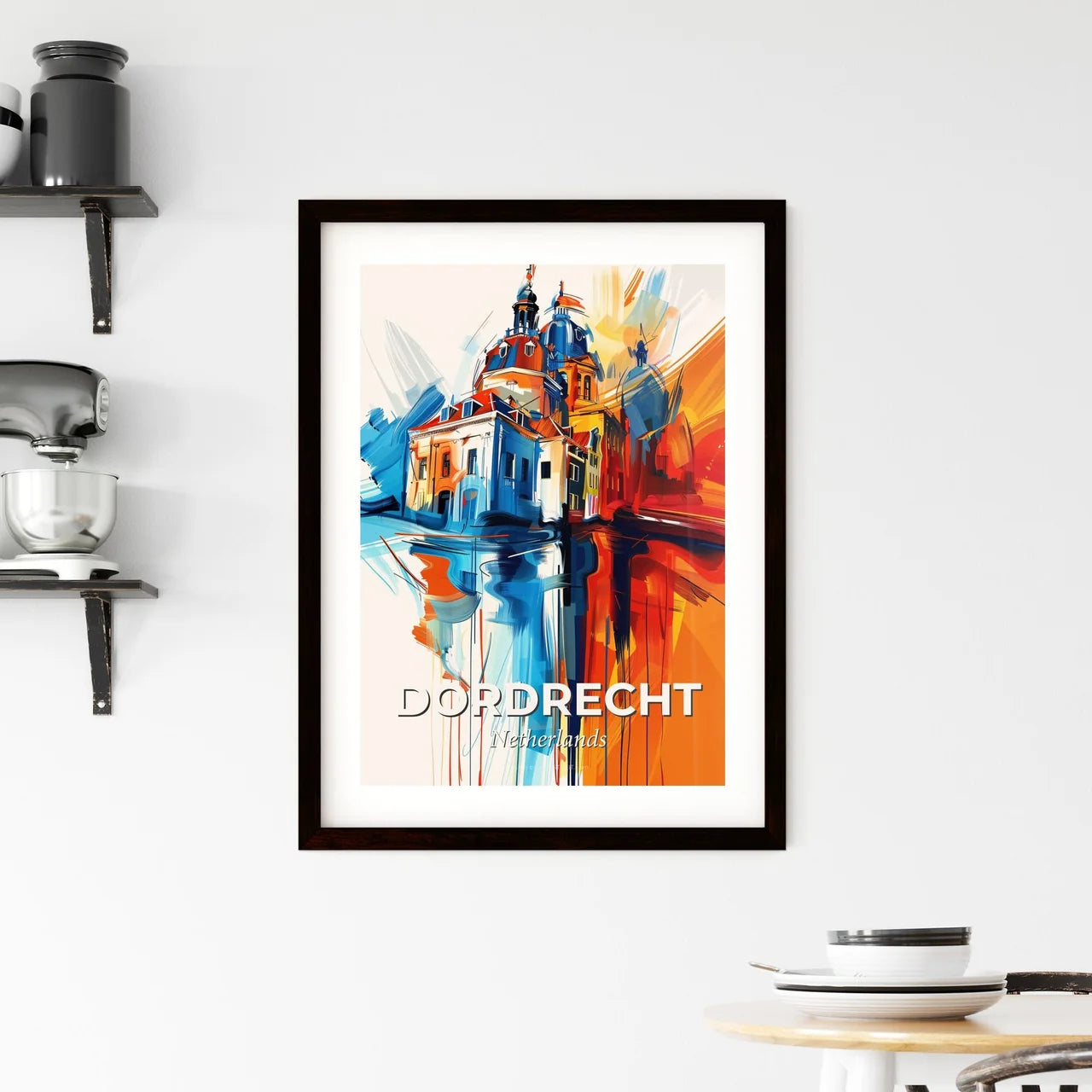 Vibrant Dordrecht, Netherlands Framed Print