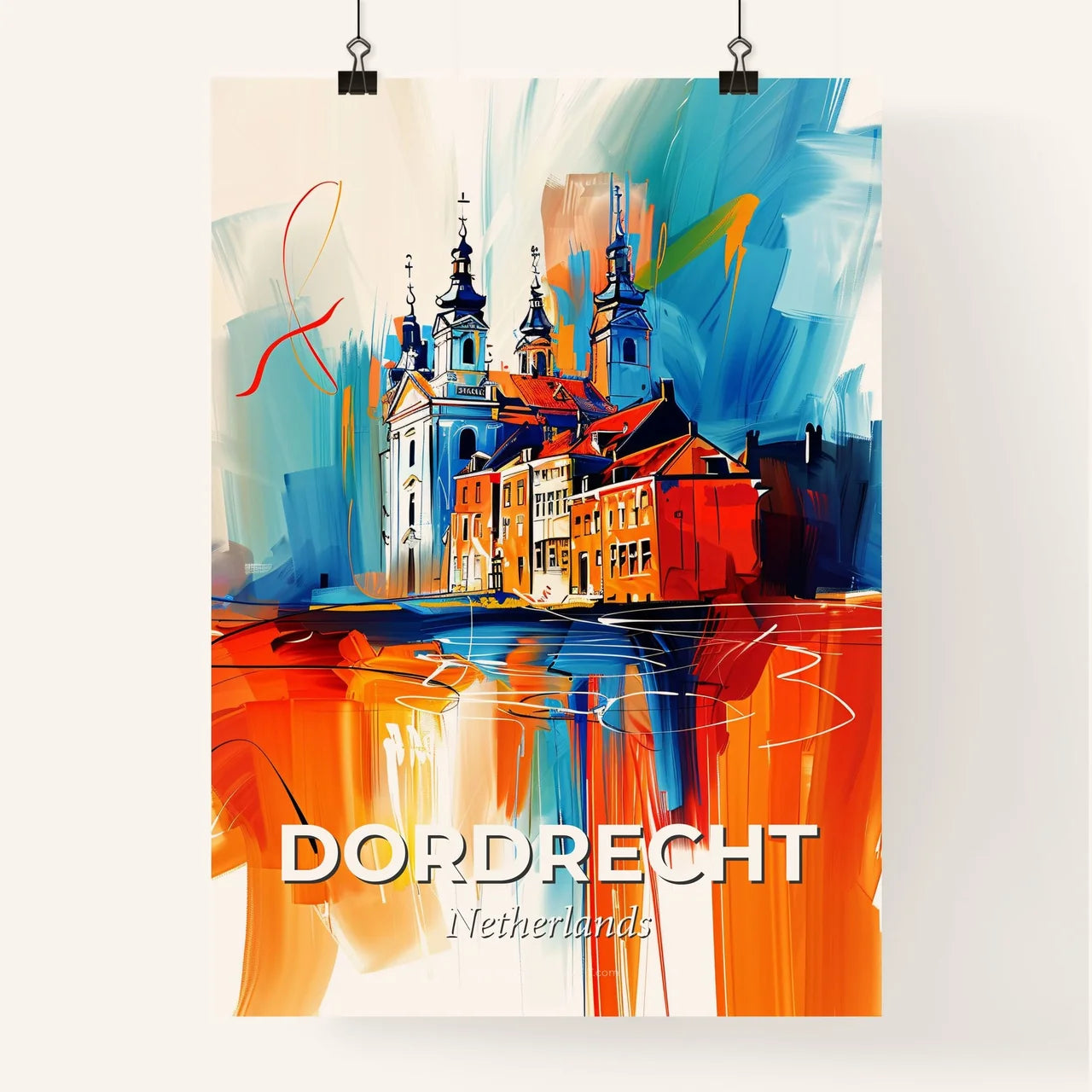 Vibrant Dordrecht, Netherlands Poster