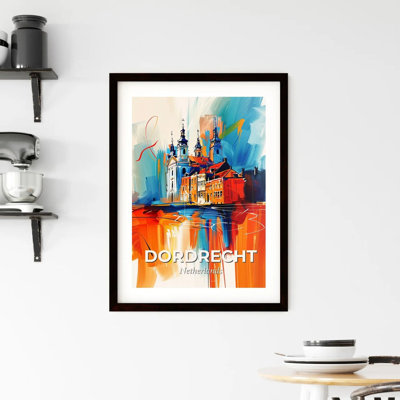 Vibrant Dordrecht, Netherlands Framed Print