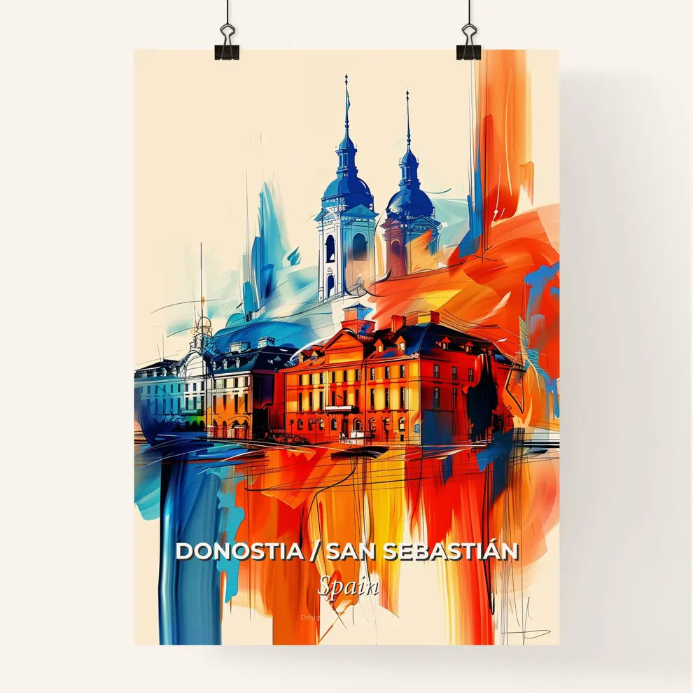 Vibrant Donostia / San Sebastián, Spain Poster