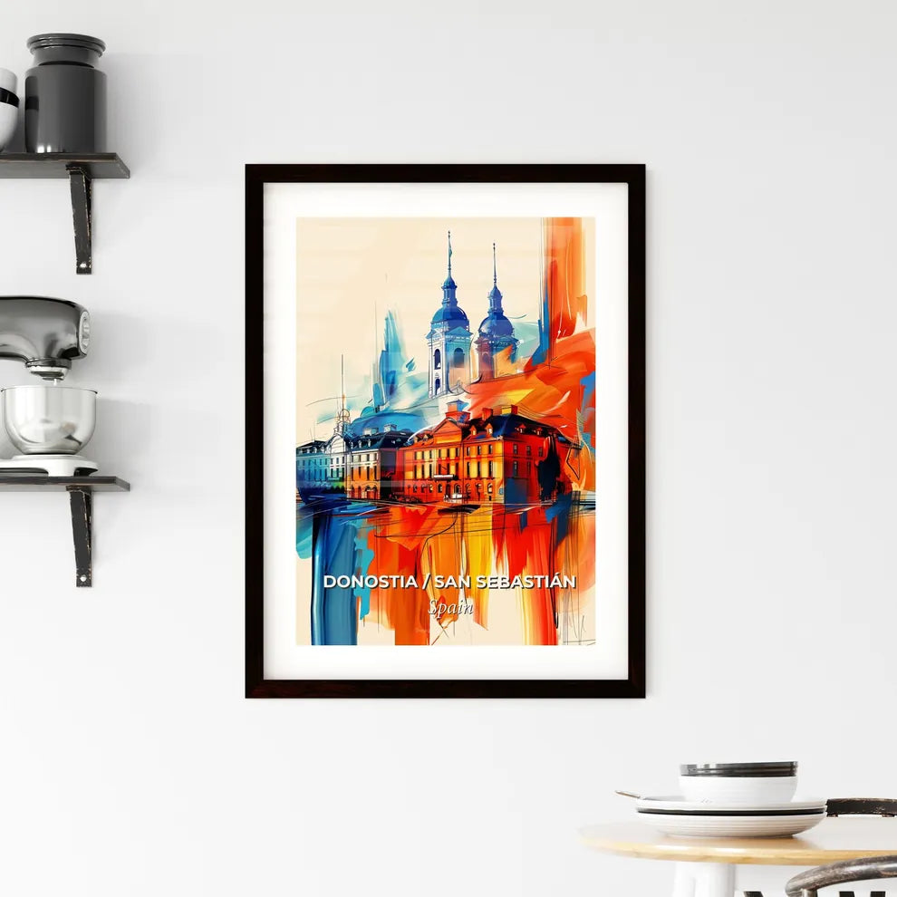 Vibrant Donostia / San Sebastián, Spain Framed Print