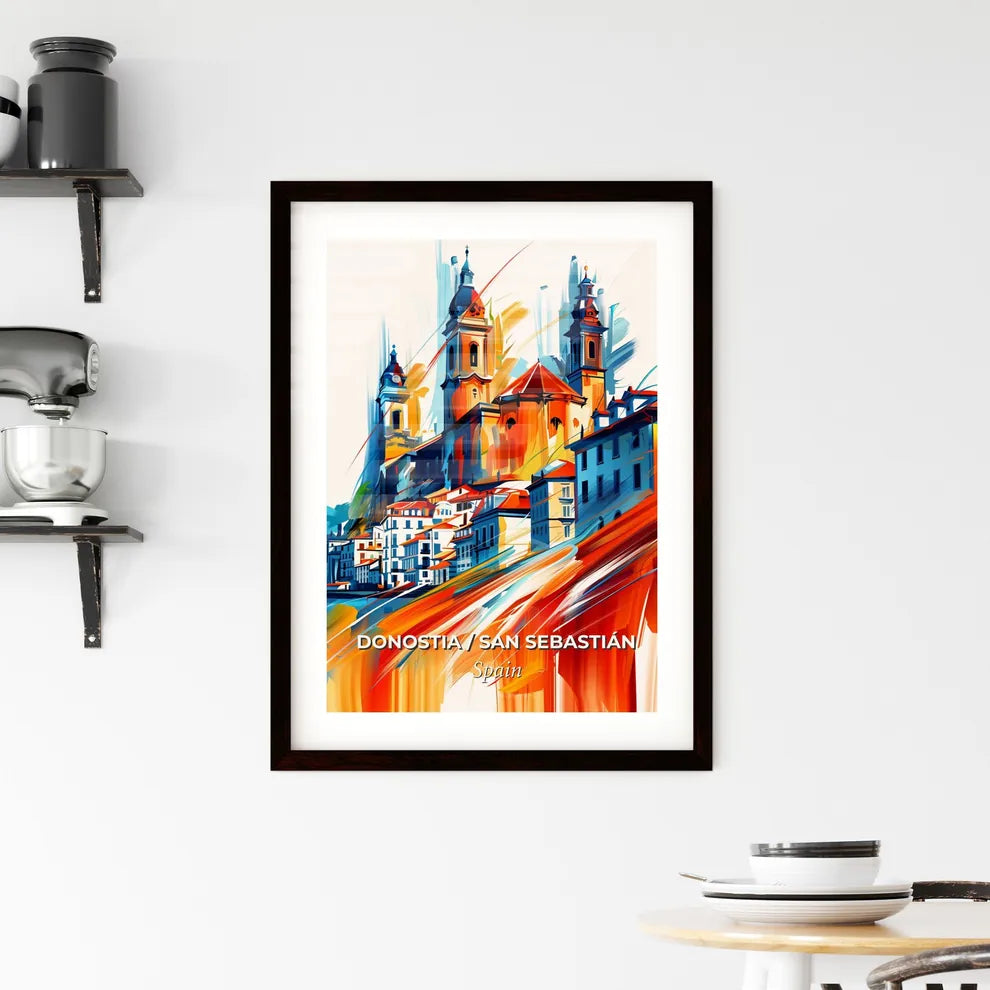 Vibrant Donostia / San Sebastián, Spain Framed Print