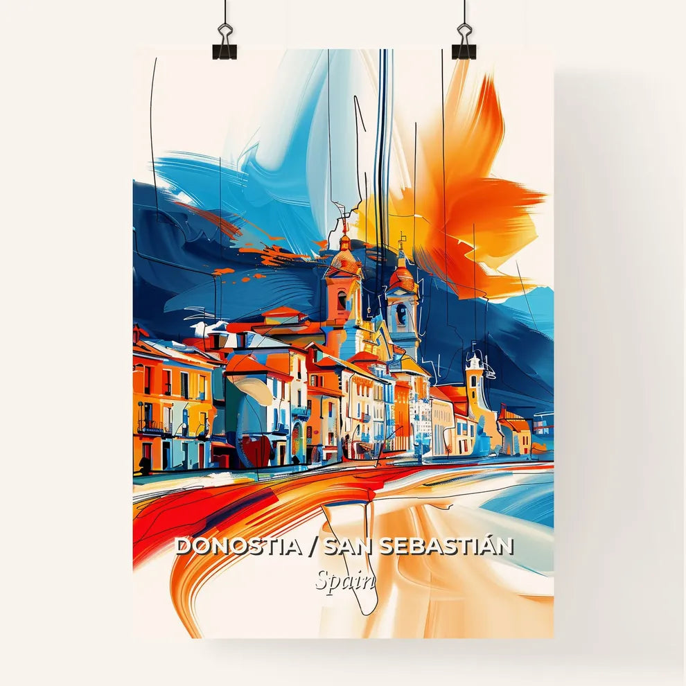 Vibrant Donostia / San Sebastián, Spain Poster