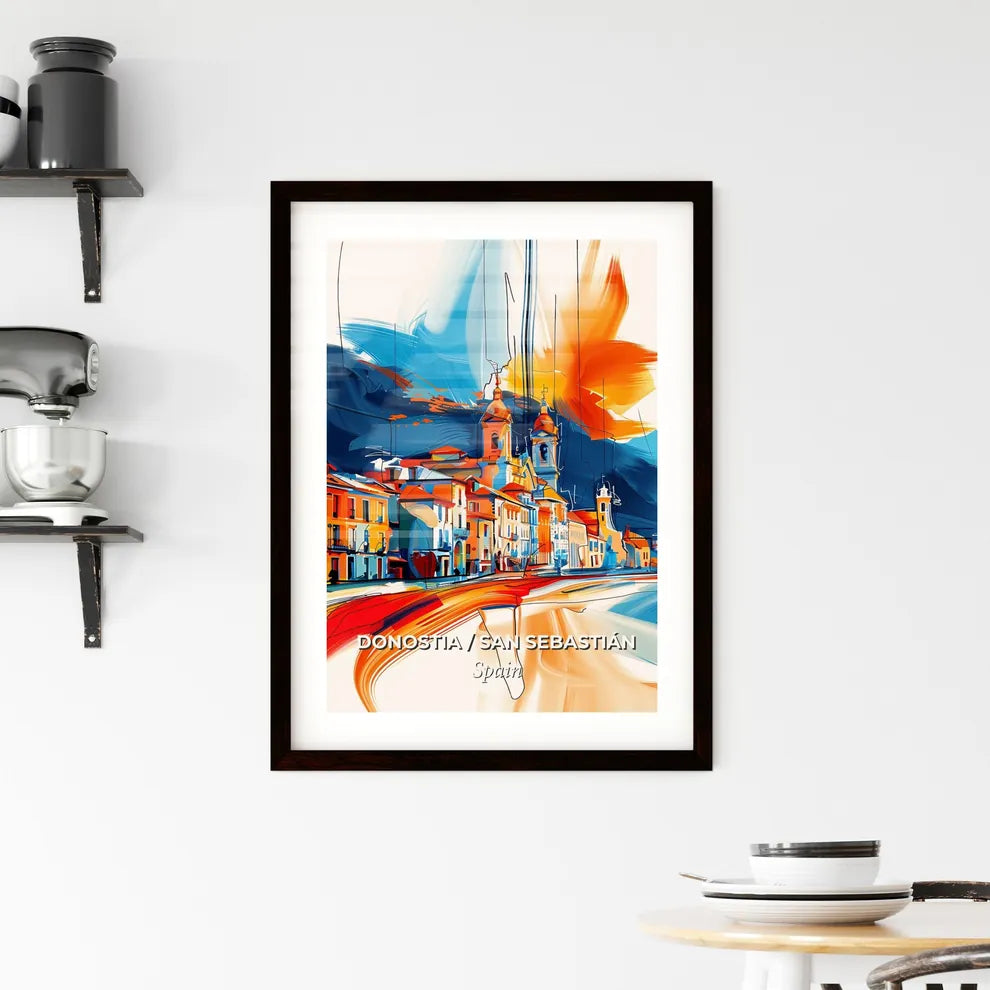 Vibrant Donostia / San Sebastián, Spain Framed Print