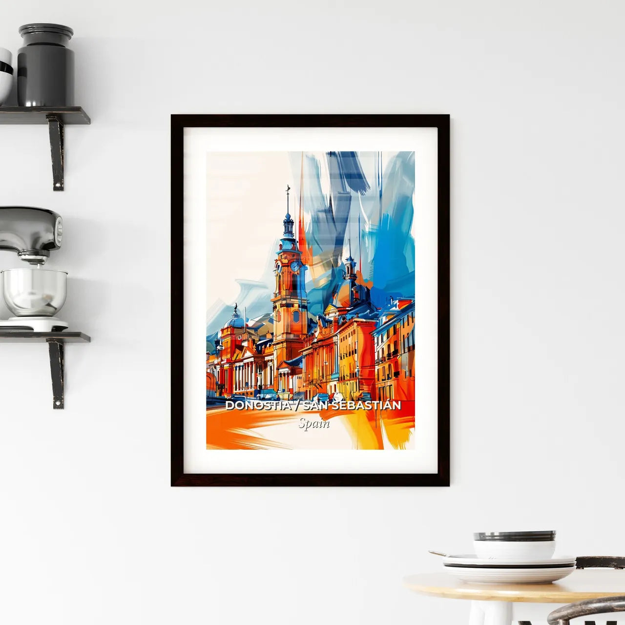 Vibrant Donostia / San Sebastián, Spain Framed Print