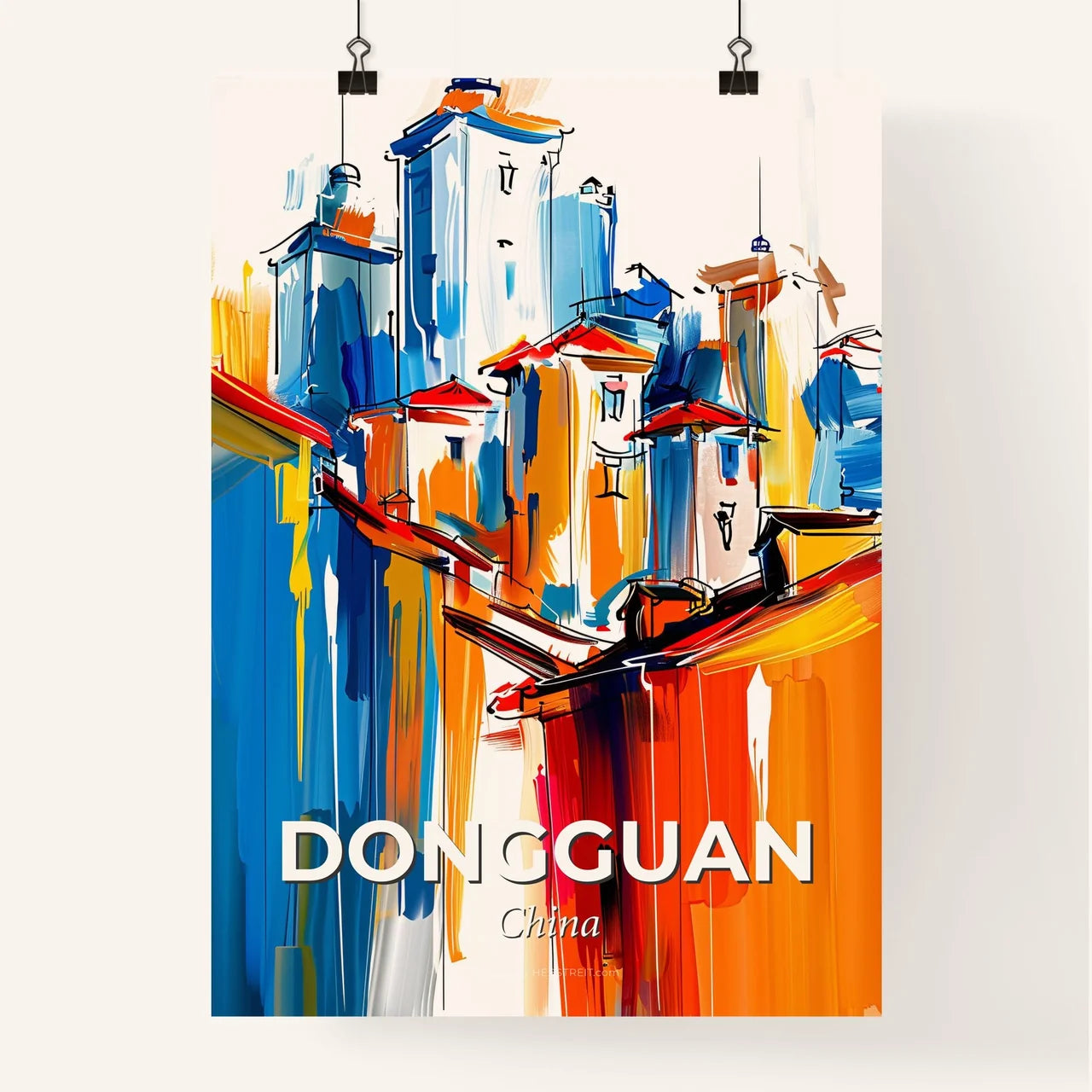 Vibrant Dongguan, China Poster