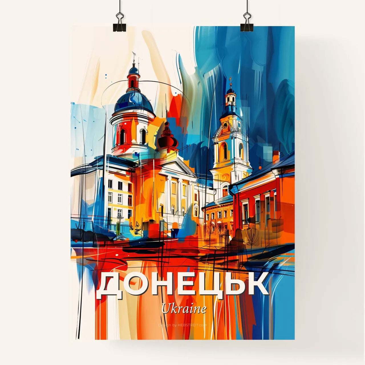 Vibrant Донецьк, Ukraine Poster