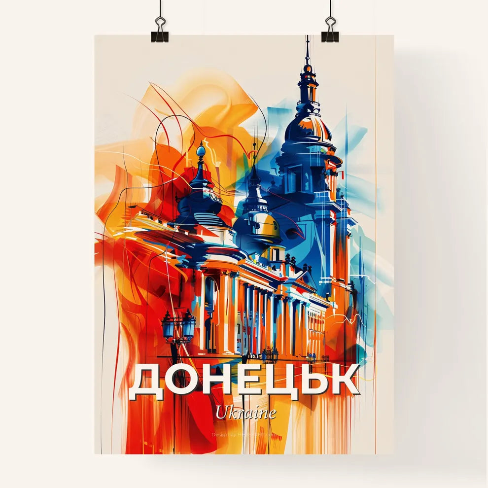Vibrant Донецьк, Ukraine Poster