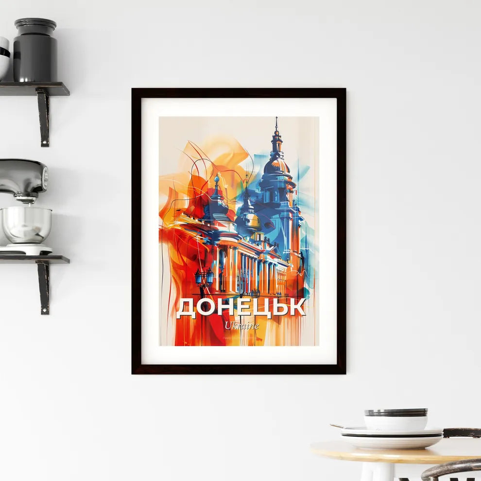 Vibrant Донецьк, Ukraine Framed Print