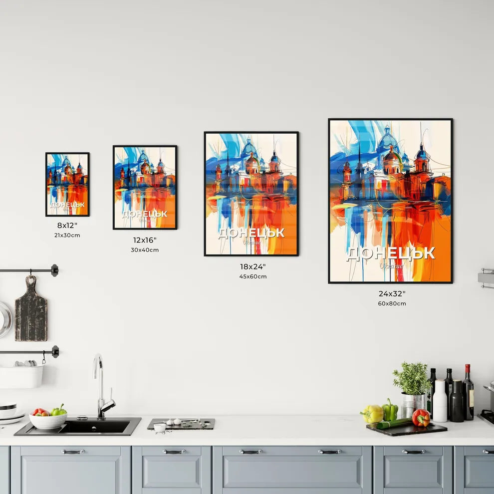 Vibrant Донецьк, Ukraine Kitchen Art