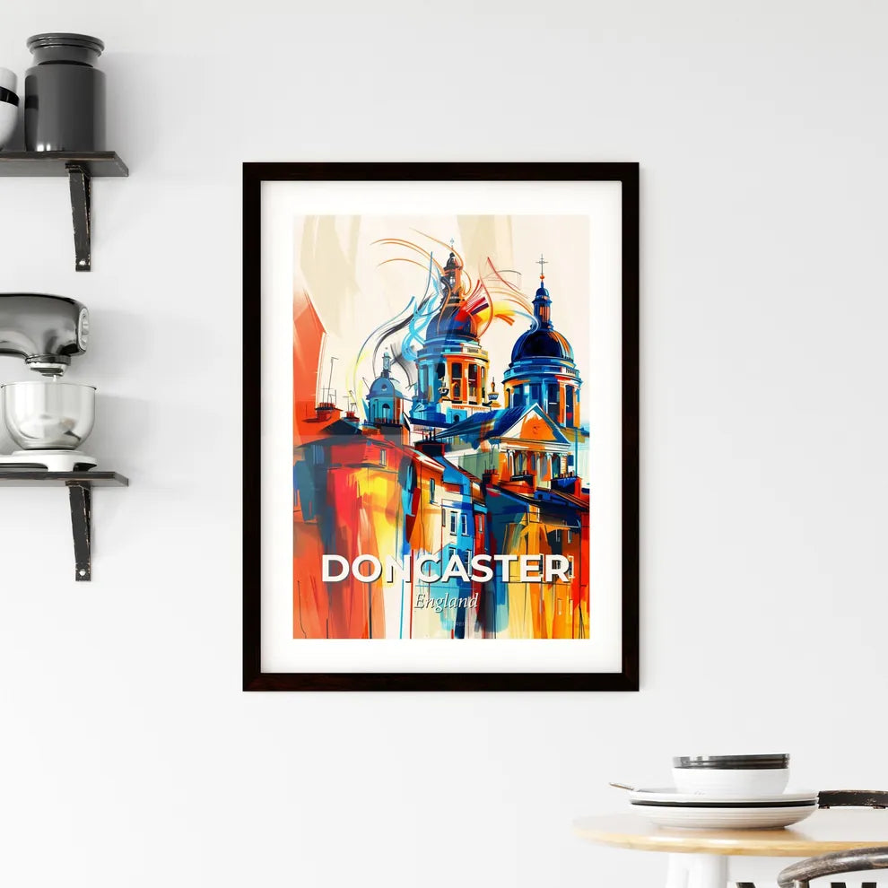Vibrant Doncaster, England Framed Print