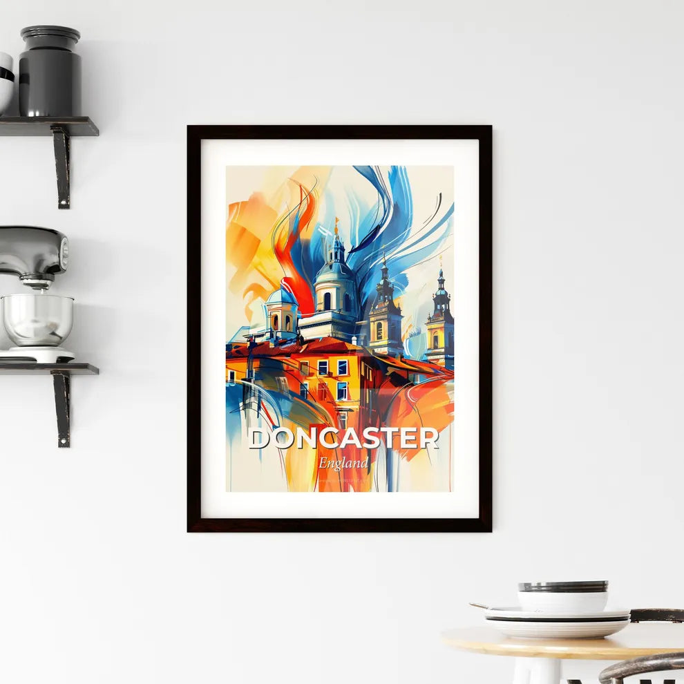 Vibrant Doncaster, England Framed Print