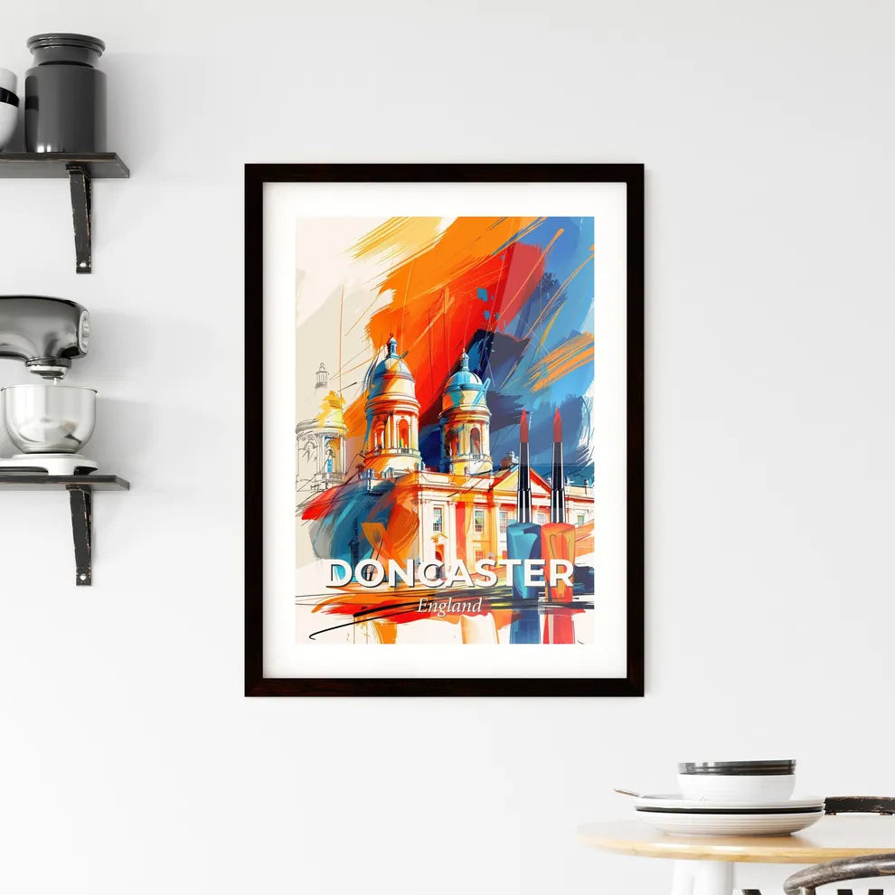 Vibrant Doncaster, England Framed Print