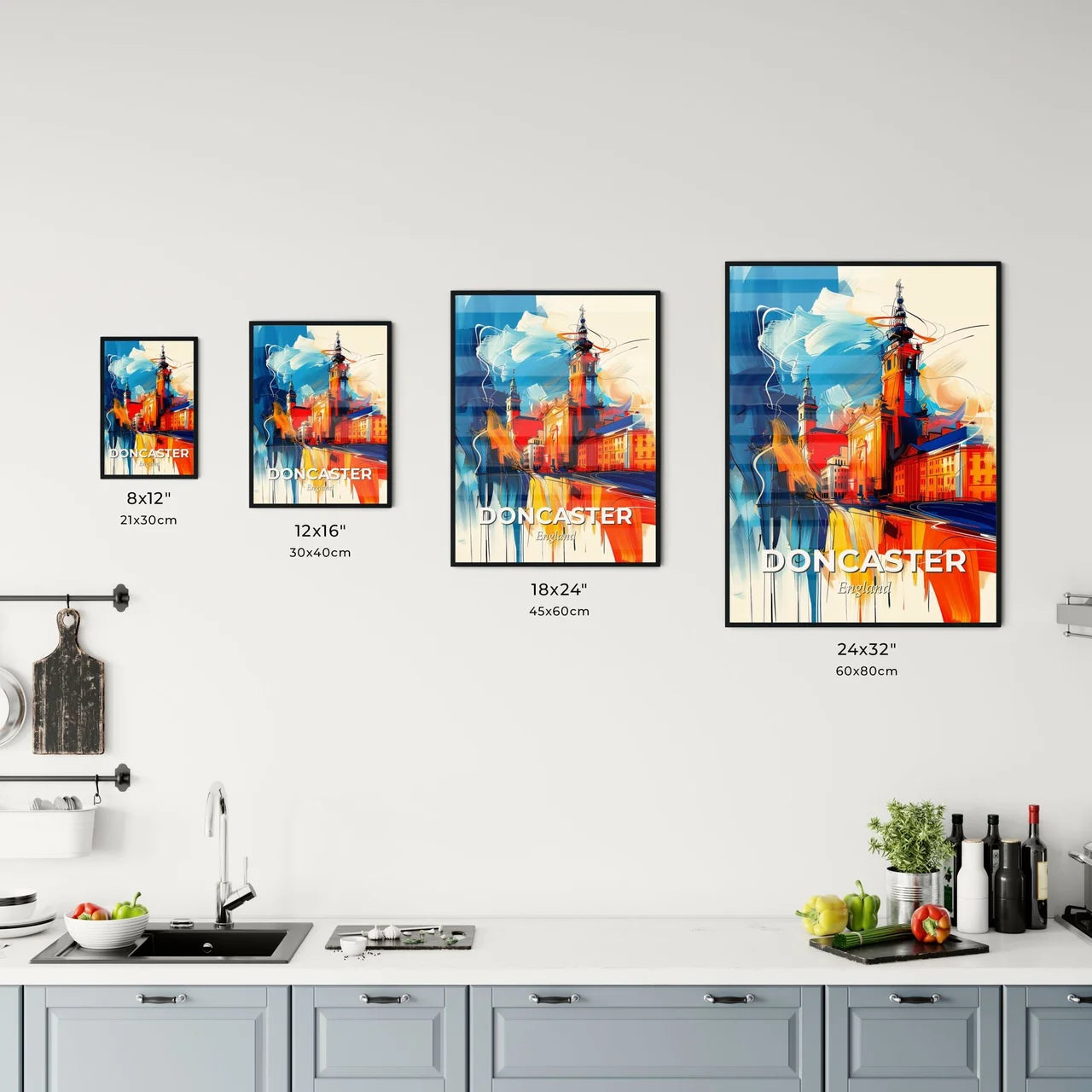 Vibrant Doncaster, England Kitchen Art