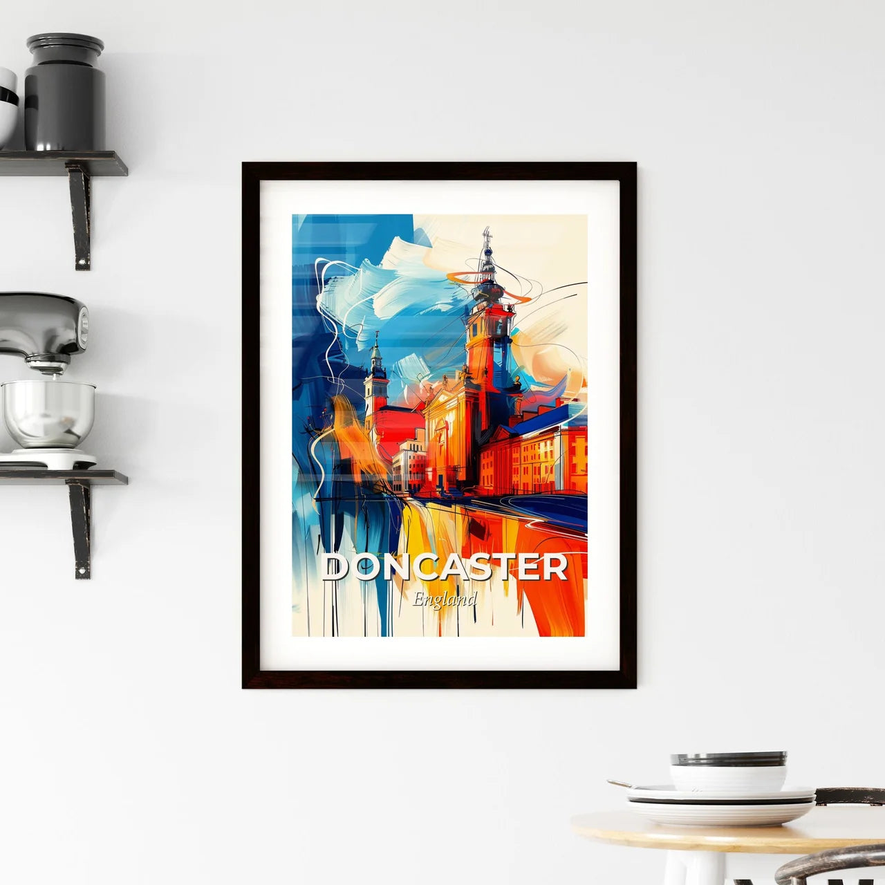 Vibrant Doncaster, England Framed Print