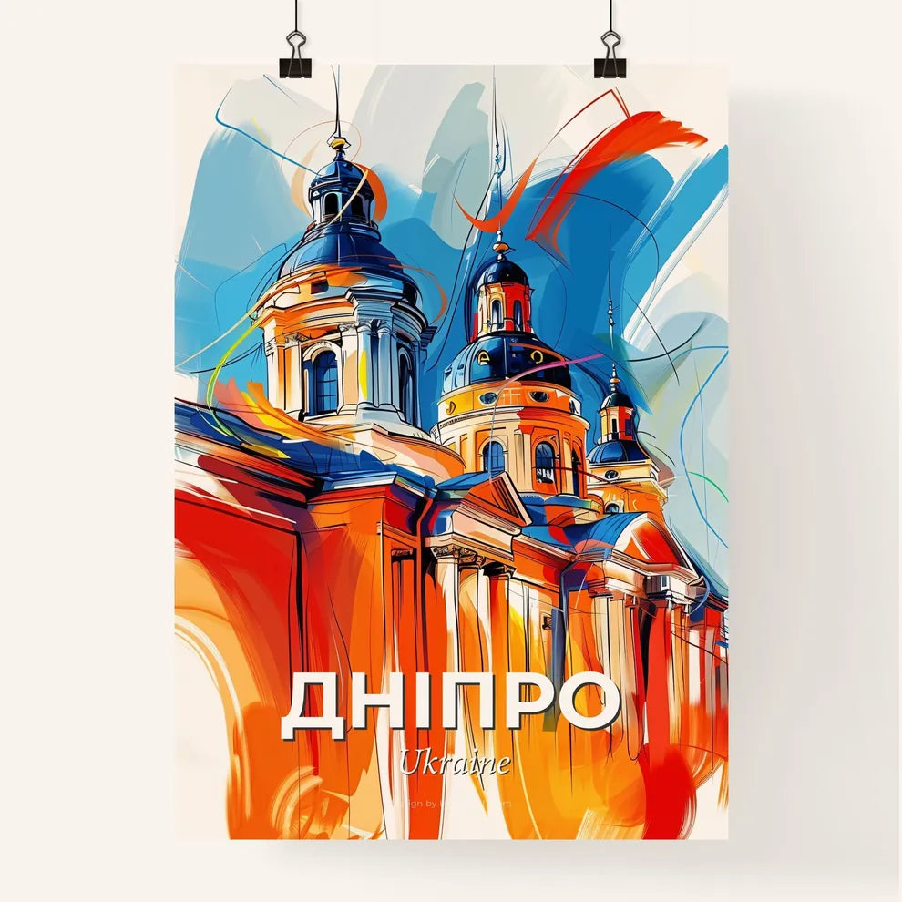 Vibrant Дніпро, Ukraine Poster