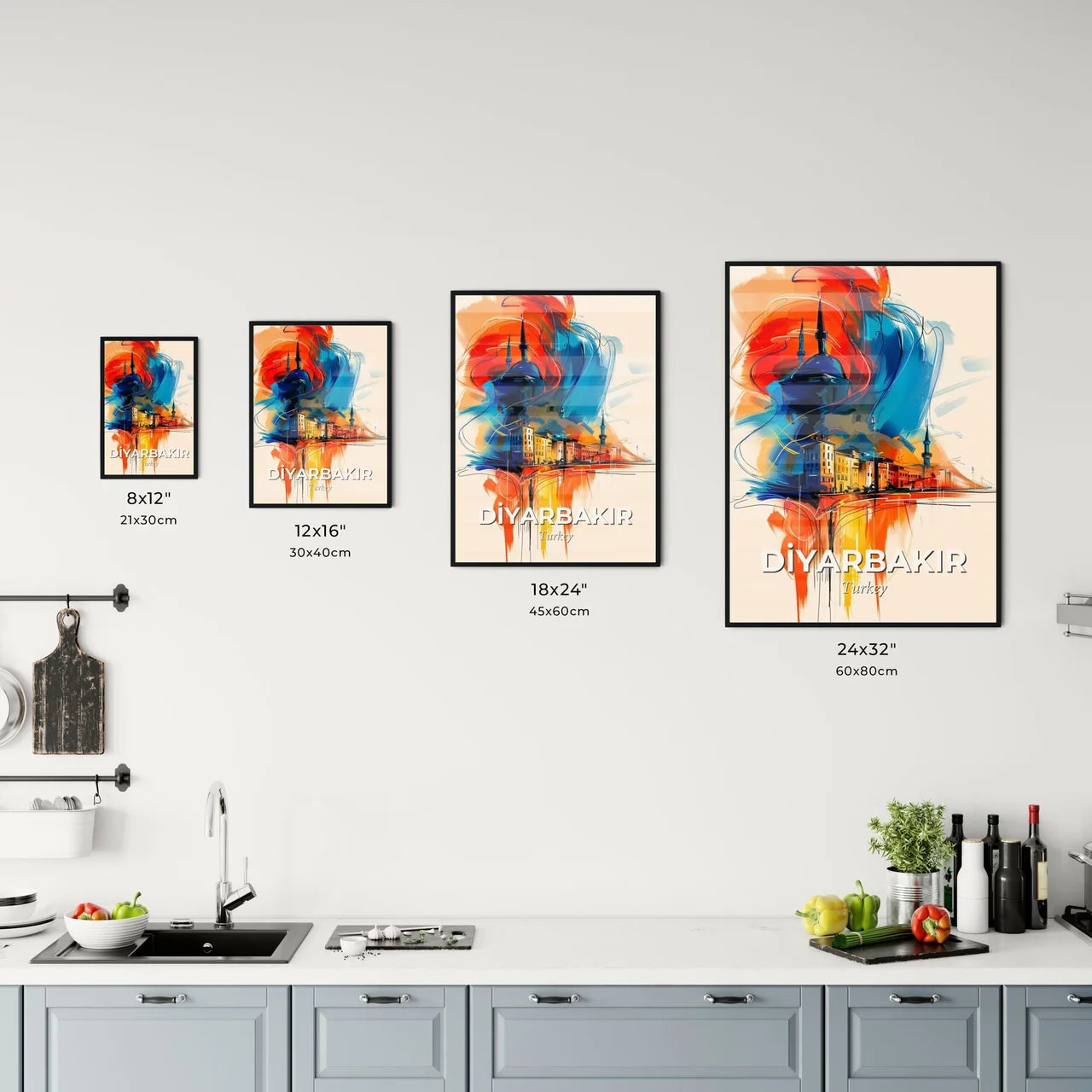 Vibrant Di̇yarbakir, Turkey Kitchen Art