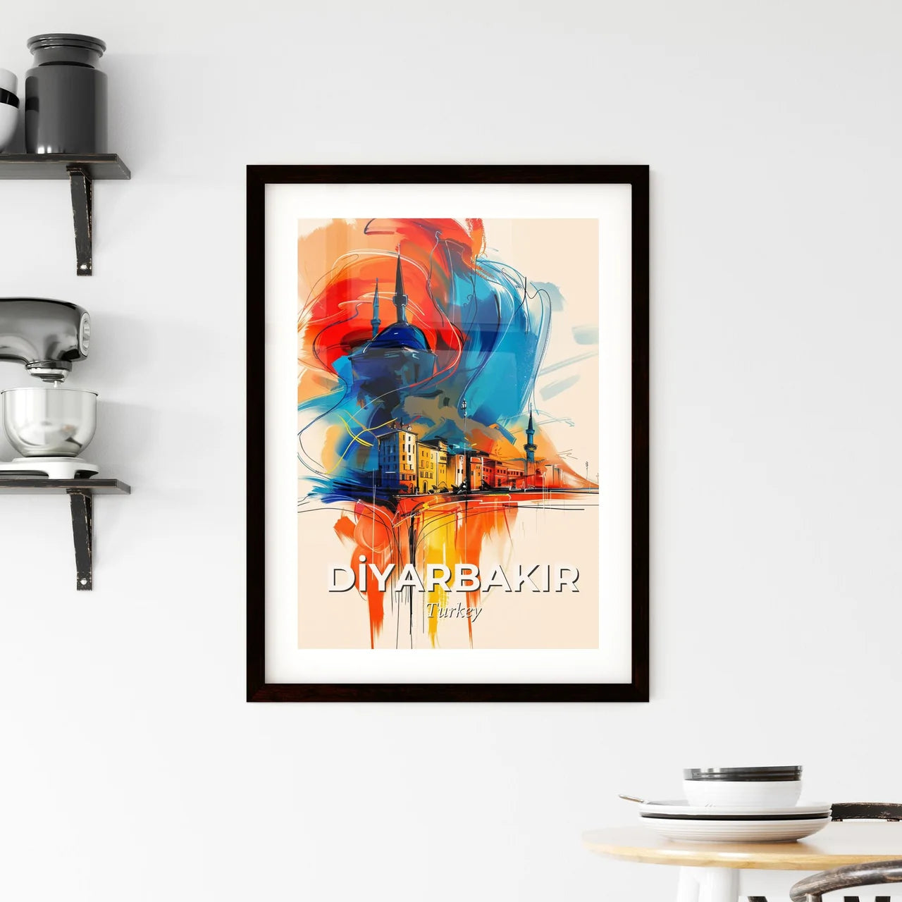 Vibrant Di̇yarbakir, Turkey Framed Print