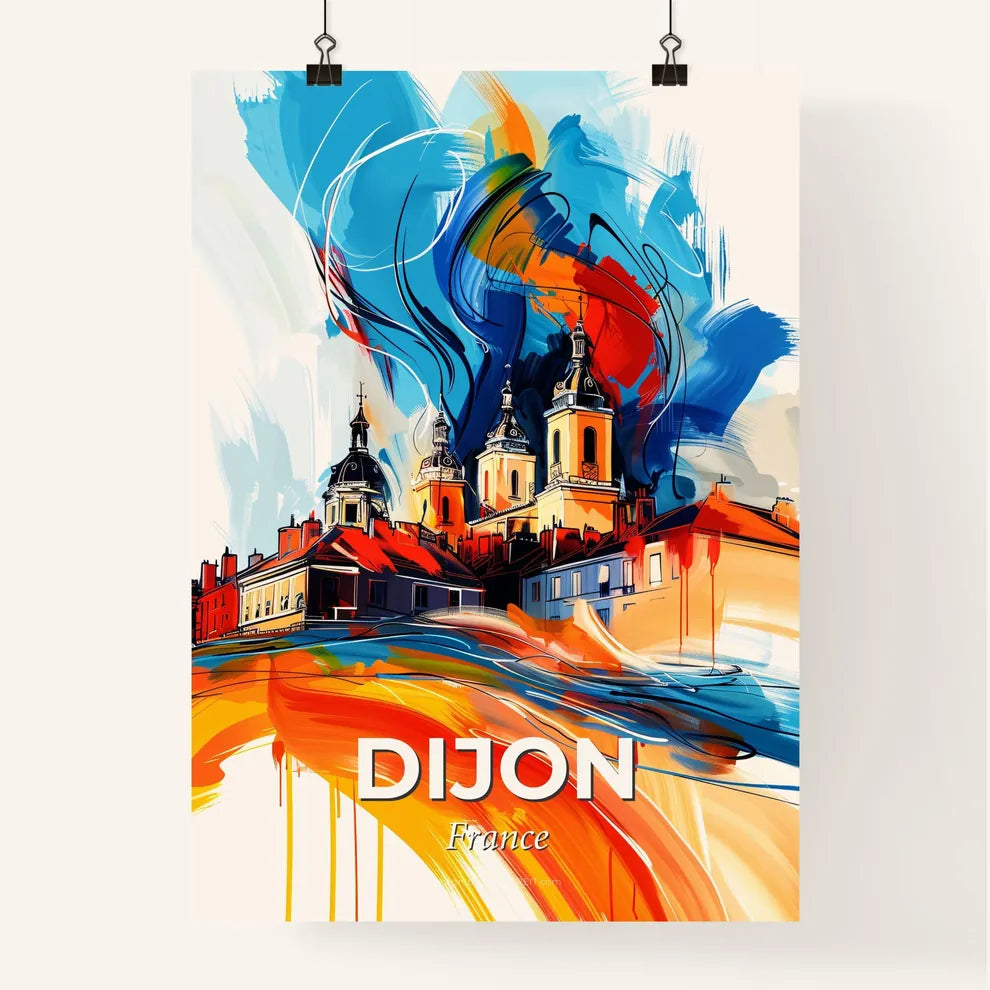 Vibrant Dijon, France Poster