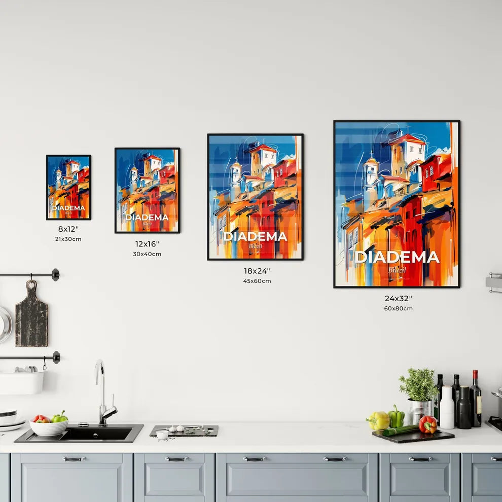 Vibrant Diadema, Brazil Kitchen Art