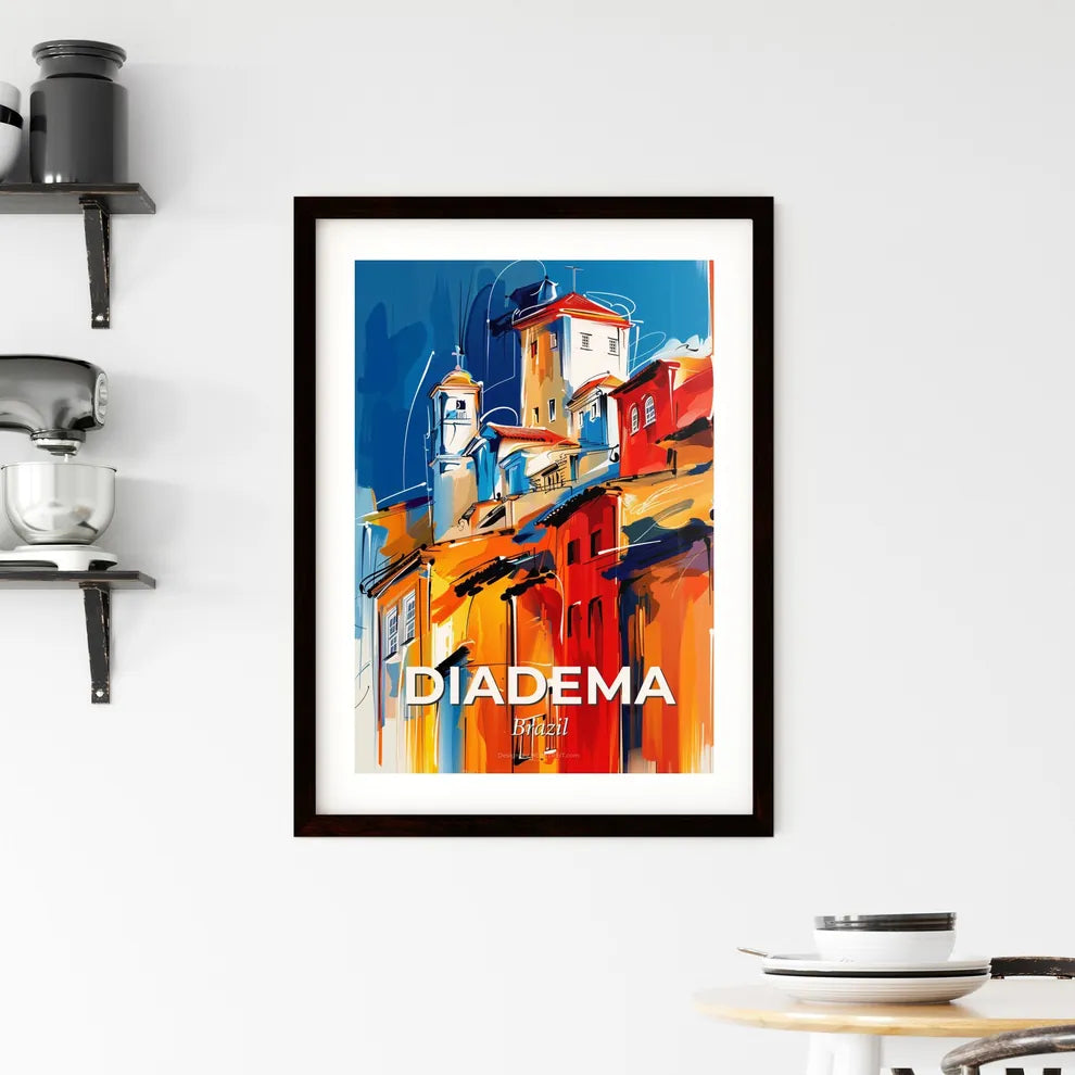 Vibrant Diadema, Brazil Framed Print