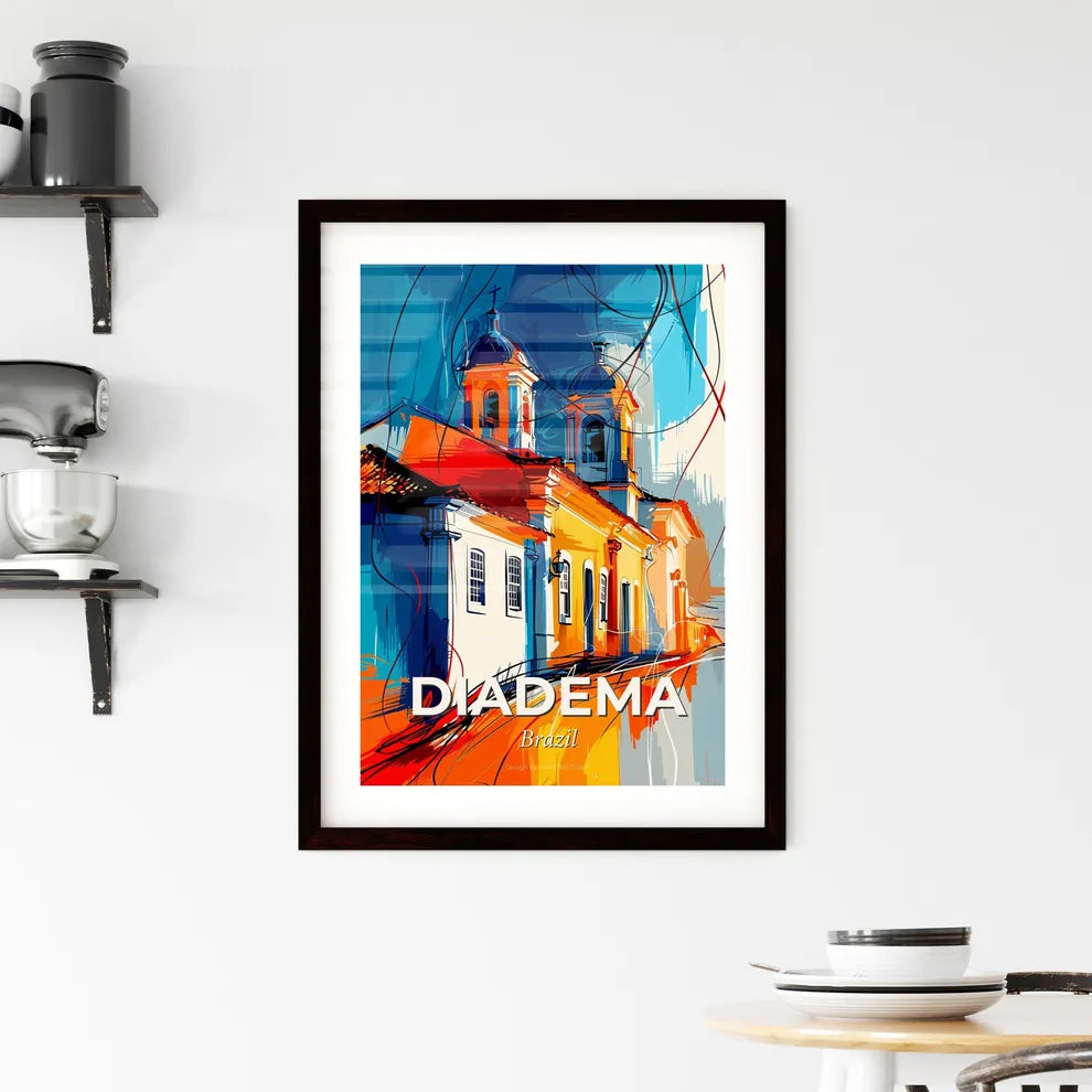 Vibrant Diadema, Brazil Framed Print