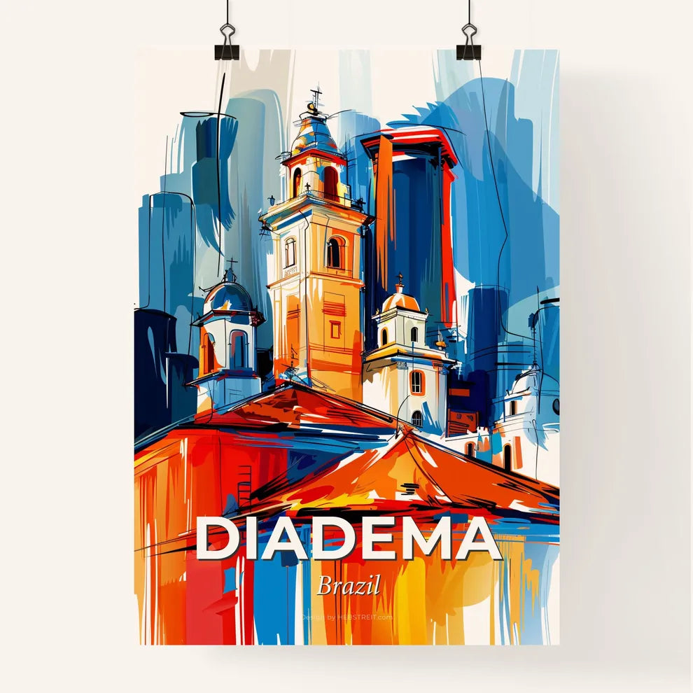 Vibrant Diadema, Brazil Poster