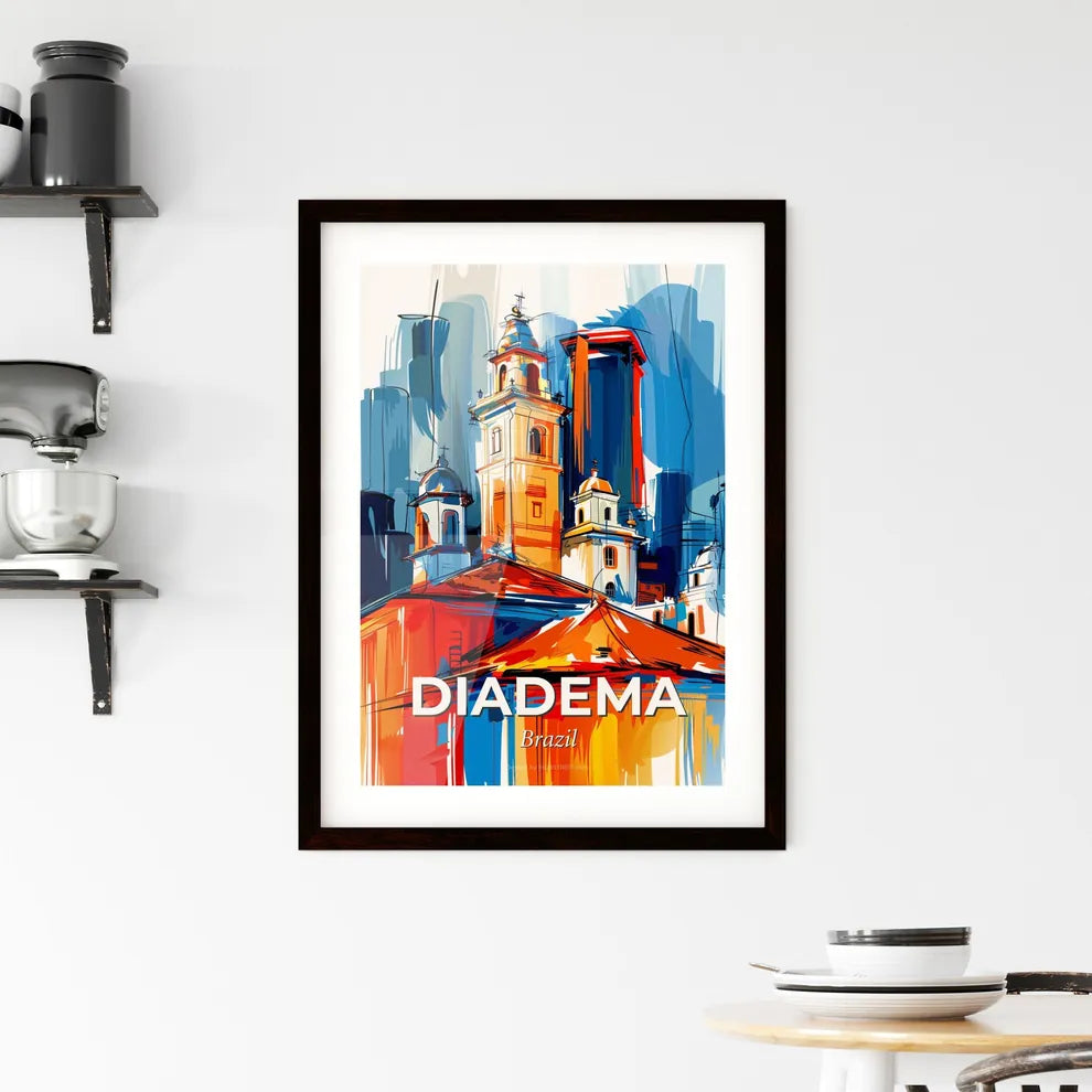 Vibrant Diadema, Brazil Framed Print